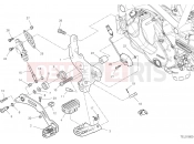DUCATI DesertX FOOTRESTS, RIGHT