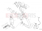 DUCATI Scrambler 1100 Dark Pro EXHAUSRT PIPE ASSY
