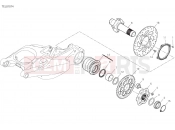 DUCATI Multistrada V4 Pikes Peak REAR WHEEL SPINDLE