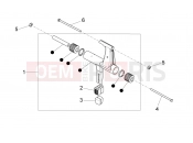 DERBI Variant Sport 50 motorfelfüggesztés