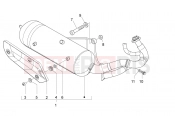 DERBI Variant Sport 50 kipufogó