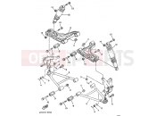 YAMAHA YFM 350 Wolverine YFM350FW-X YFM35FXG WOLVERINE 350 4KB2 1995 FRONT SUSPENSION & WHEEL