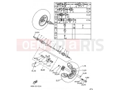 YAMAHA YFM 350 Wolverine YFM350FW-X YFM35FXG WOLVERINE 350 4KB2 1995 FRONT WHEEL
