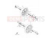YAMAHA Tricity 125 TRICITY 125 MWS125-C (BU5G) 2020 FRONT WHEEL