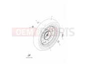 YAMAHA Tricity 125 TRICITY 125 MWS125-C (BU5G) 2020 REAR WHEEL