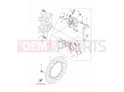 YAMAHA Tricity 125 TRICITY 125 MWS125-C (BU5G) 2020 REAR BRAKE CALIPER