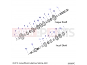 INDIAN 2021 CHALLENGER LIMITED (R07) (N21LCARR) DRIVE TRAIN » DRIVE TRAIN, INPUT/OUTPUT SHAFT ASM. - ALL OPTIONS (200897C)