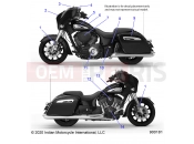 INDIAN CHIEFTAIN STANDARD 116 (R02) (N21TCBBB) BODY » BODY, EMBLEMS/DECALS - ALL OPTIONS (900181)