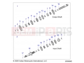 INDIAN SPRINGFIELD 111 (R01) (N21THAAA) DRIVE TRAIN » DRIVE TRAIN, INPUT/OUTPUT SHAFT ASM. - ALL OPTIONS (200958C)