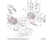 INDIAN 2022 CHALLENGER LIMITED (R02) (N22LCARR) ENGINE » ENGINE, CYLINDER HEAD, CAMSHAFT and VALVE ASM. - ALL OPTIONS (201222C)