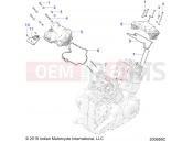 INDIAN 2022 CHALLENGER STANDARD (R02) (N22LCBRR) ENGINE | ENGINE, VALVE COVERS - N22LCBRR ALL OPTIONS (200685C)