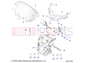 INDIAN 2022 CHIEFTAIN ELITE (R01) (N22TCEBB) BODY » BODY, FAIRING ASM, WINDSHIELD MOUNT - ALL OPTIONS (201010C)