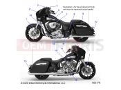 INDIAN 2022 CHIEFTAIN PREMIUM (R02) (N22TCABB) BODY » BODY, EMBLEMS/DECALS - ALL OPTIONS (900176)