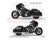 INDIAN 2022 CHIEFTAIN STANDARD 111 (R02) (N22TCBAA) BODY » BODY, EMBLEMS/DECALS - ALL OPTIONS (900180)