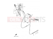 YAMAHA YFM 400 Kodiak YFM400FW YFM400FWG KODIAK 400 4GBA 1995 STEERING HANDLE & CABLE