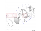 INDIAN 2022 CHIEFTAIN STANDARD 116 (R02) (N22TCBBB) ELECTRICAL | ELECTRICAL, HEADLIGHT - N22TCBBB ALL OPTIONS (200744C)