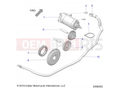 INDIAN 2022 CHIEFTAIN STANDARD 116 (R02) (N22TCBBB) ENGINE | ENGINE, STARTER MOTOR - N22TCBBB ALL OPTIONS (200602C)