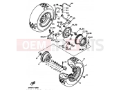 YAMAHA YFM 350 Moto-4 YFM350ER 3HPF 1995 FRONT WHEEL