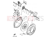 YAMAHA YFM 350 Moto-4 YFM350ER 3HPF 1995 REAR BRAKE CALIPER