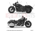 INDIAN 2022 SCOUT SIXTY ALL OPTIONS (R01) - N22MSA11/MSB11 BODY | BODY, EMBLEMS/DECALS - N22MSA11/MSB11 ALL OPTIONS (201077)