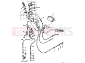 YAMAHA YFM 350 Moto-4 YFM350ER 3HPF 1995 STEERING HANDLE & CABLE