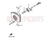 YAMAHA YFM 350 Moto-4 YFM350ER 3HPF 1995 HEADLIGHT