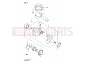 SUZUKI LT-Z400Z L0 (2010) (E19) CRANKSHAFT