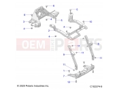 Polaris 2021 ATV SCRAMBLER 850 48 (R02) - A21SVA85A3/CA3 BODY | BODY, FRONT RACK SUPPORT - A21SVA85A3/CA3 (C102374-9)