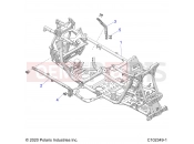 Polaris 2021 ATV SCRAMBLER XP 1000 S 55 (R02) (A21SGE95AK) CHASSIS | CHASSIS, MAIN FRAME - A21SGE95AK (C102349-1)
