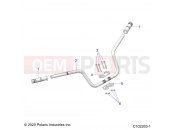 Polaris 2021 ATV SPORTSMAN TOURING 850 48 (R03) - A21SYE85AP/CAP STEERING | STEERING, HANDLEBAR - A21SYE85AP/CAP (C102263-1)