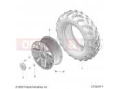 Polaris 2021 ATV SPORTSMAN TOURING 850 48 (R03) - A21SYE85AP/CAP WHEELS | WHEELS, FRONT - A21SYE85AP/CAP (C102331-1)