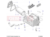 Polaris 2021 ATV SPORTSMAN XP 1000 EPS 48 EU 3PC (R02) (A21SXE95KG) ENGINE | ENGINE, AIR INTAKE - A21SXE95KG (C102000)