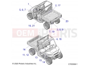 Polaris 2021 BRUTUS PRO XD 2000D (R02) (D21BBPD4B4) BODY | BODY, DECALS - D21BBPD4B4 (C700558-1)