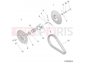 Polaris 2021 BRUTUS PRO XD 2000D (R02) (D21BBPD4B4) DRIVE TRAIN » DRIVE TRAIN, CLUTCH, DRIVEN - (C700425-3)