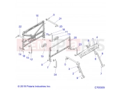 Polaris 2021 BRUTUS PRO XD 4000D (R02) (D21BEPD4B4) CHASSIS » CHASSIS, CAB FRAME - (C700509)