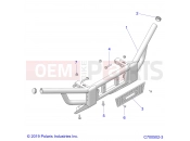 Polaris 2021 BRUTUS PRO XD 4000D (R02) (D21BEPD4B4) CHASSIS | CHASSIS, FRONT BUMPER - D21BEPD4B4 (C700502-3)