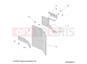 Polaris 2021 BRUTUS PRO XD 4000D (R02) (D21BEPD4B4) DRIVE TRAIN » DRIVE TRAIN, MUD GUARDS - (C0702945-1)