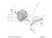 Polaris 2021 BRUTUS PRO XD 4000D (R02) (D21BEPD4B4) ENGINE » ENGINE, MOUNTING - (C0702964)