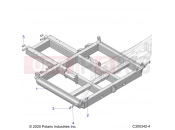 Polaris 2021 SPECIALITY VEHICLES GEM ALL OPTIONS (R03) - L21G2/4/6 CHASSIS » CHASSIS, LOWER FRAME, E2 - L21G2AGALA (C300342-4)
