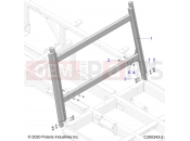 Polaris 2021 SPECIALITY VEHICLES GEM ALL OPTIONS (R03) - L21G2/4/6 CHASSIS » CHASSIS, REAR FRAME - L21G2DGALA (C300343-2)