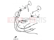YAMAHA XV 750 Virago XV750 VIRAGO (4PW2) 1995 MANUBRIO CABLE DISCO DE FRENO