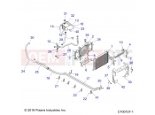 Polaris 2021 RZR RZR TURBO S4 (R03) - Z21P4E92AE/AN/BE/BN/L92AL/AT/BL/BT ENGINE | ENGINE, COOLING SYSTEM - Z21P4E92AE/AN/BE/BN/L92AL/AT/BL/BT (C700727-1)