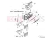 Polaris 2021 RZR RZR XP 1000 (R02) - Z21NAE99AC/AK/BC/BK/K99AG/AP/BG/BP BODY » BODY, DASH STORAGE - (C700248-2)