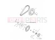 Polaris 2021 RZR RZR XP 1000 (R02) - Z21NAE99AC/AK/BC/BK/K99AG/AP/BG/BP DRIVE TRAIN » DRIVE TRAIN, SECONDARY CLUTCH - (700415)