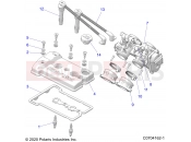 Polaris 2021 RZR RZR XP 1000 (R02) - Z21NAE99AC/AK/BC/BK/K99AG/AP/BG/BP ENGINE » ENGINE, THROTTLE BODY AND VALVE COVER - (C0704162-1)