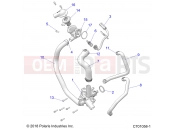 Polaris 2021 RZR RZR XP 1000 (R02) - Z21NAE99AC/AK/BC/BK/K99AG/AP/BG/BP ENGINE » ENGINE, WATERPUMP AND BYPASS - (C701058-1)