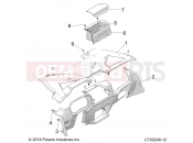 Polaris 2021 RZR RZR XP 1000 TRACTOR/EU/ZUG (R03) - Z21NAE99FG/E99NG/S99CG/S99FG BODY » BODY, DASH - (C700248-12)