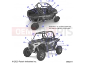 Polaris 2021 RZR RZR XP 1000 TRACTOR/EU/ZUG (R03) - Z21NAE99FG/E99NG/S99CG/S99FG BODY » BODY, DECALS - (900241)