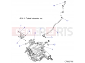 Polaris 2021 RZR RZR XP 1000 TRACTOR/EU/ZUG (R03) - Z21NAE99FG/E99NG/S99CG/S99FG DRIVE TRAIN » DRIVE TRAIN, MAIN GEARCASE MOUNTING - (C700275-5)