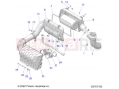 Polaris 2021 RZR RZR XP 1000 TRACTOR/EU/ZUG (R03) - Z21NAE99FG/E99NG/S99CG/S99FG ENGINE » ENGINE, AIR INTAKE SYSTEM - (C0701753)